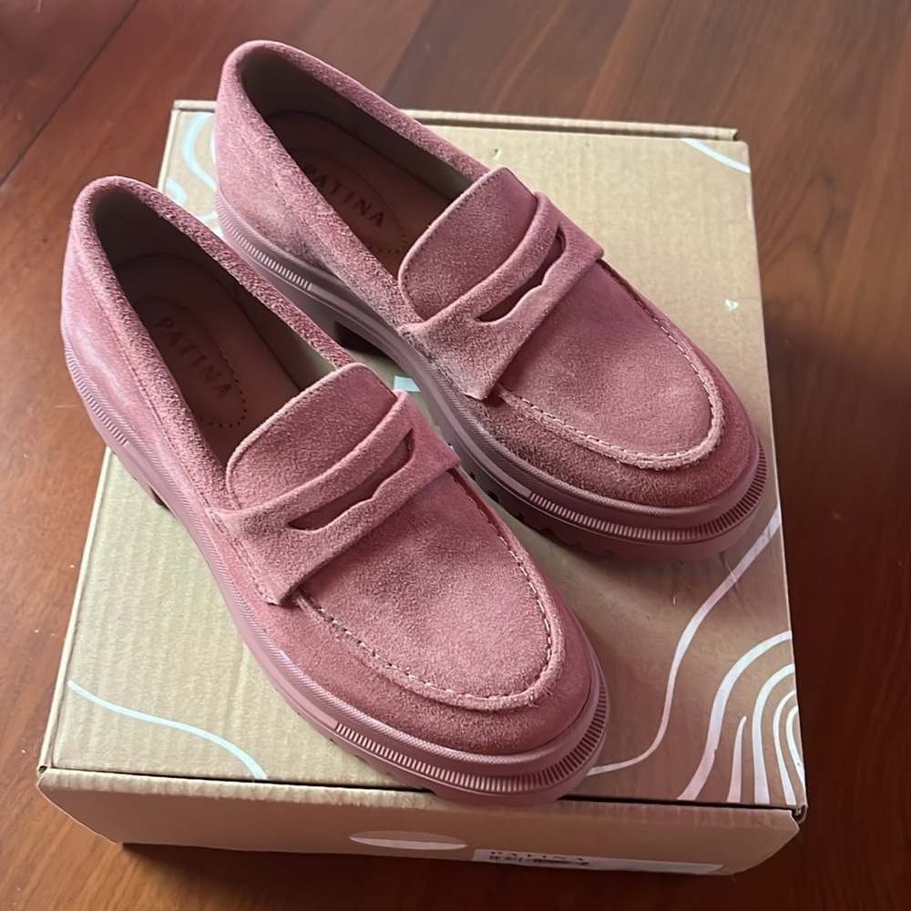 Patina Zoe Chunky Loafer in Foxglove size 7